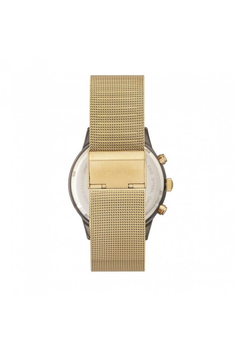 Espinosa Chronograph Mesh-Bracelet Watch w/ Date, Alternate, color, Gold/Gunmetal