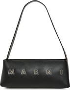 Marni Leather Baguette Hobo Bag