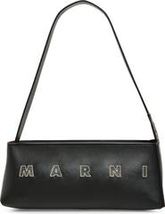Marni Leather Baguette Hobo Bag