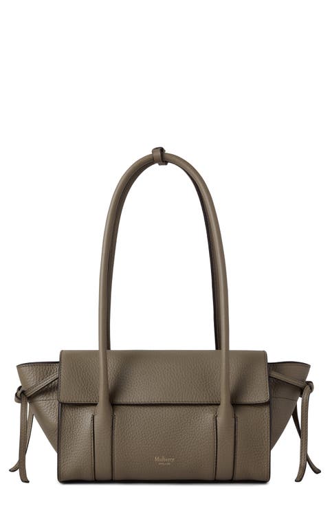 Mini Soft Bayswater Grained Leather Satchel