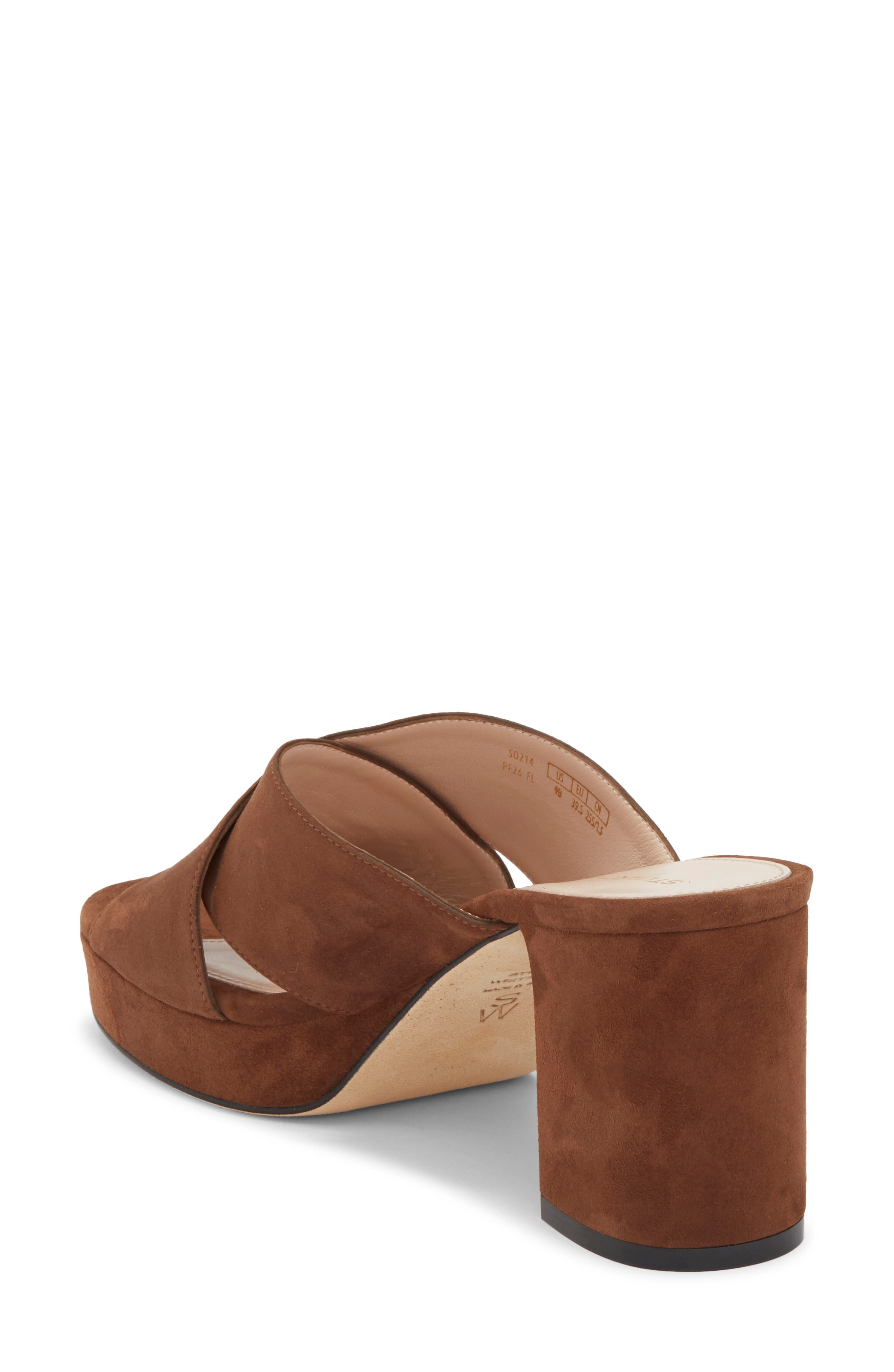 Stuart Weitzman <p>Dayna Platform Sandal (Women)</p>, Alternate, color, Cigar
