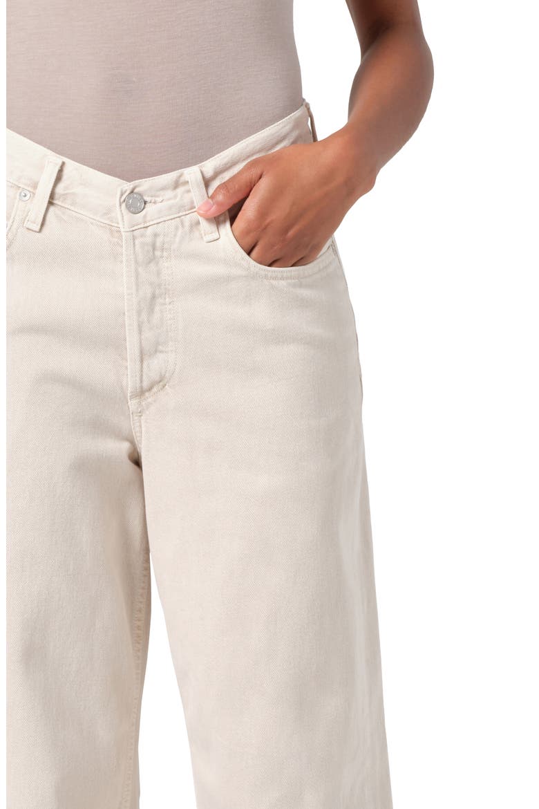 V-Waist Baggy Straight Leg Jeans, Alternate, color, SCONE