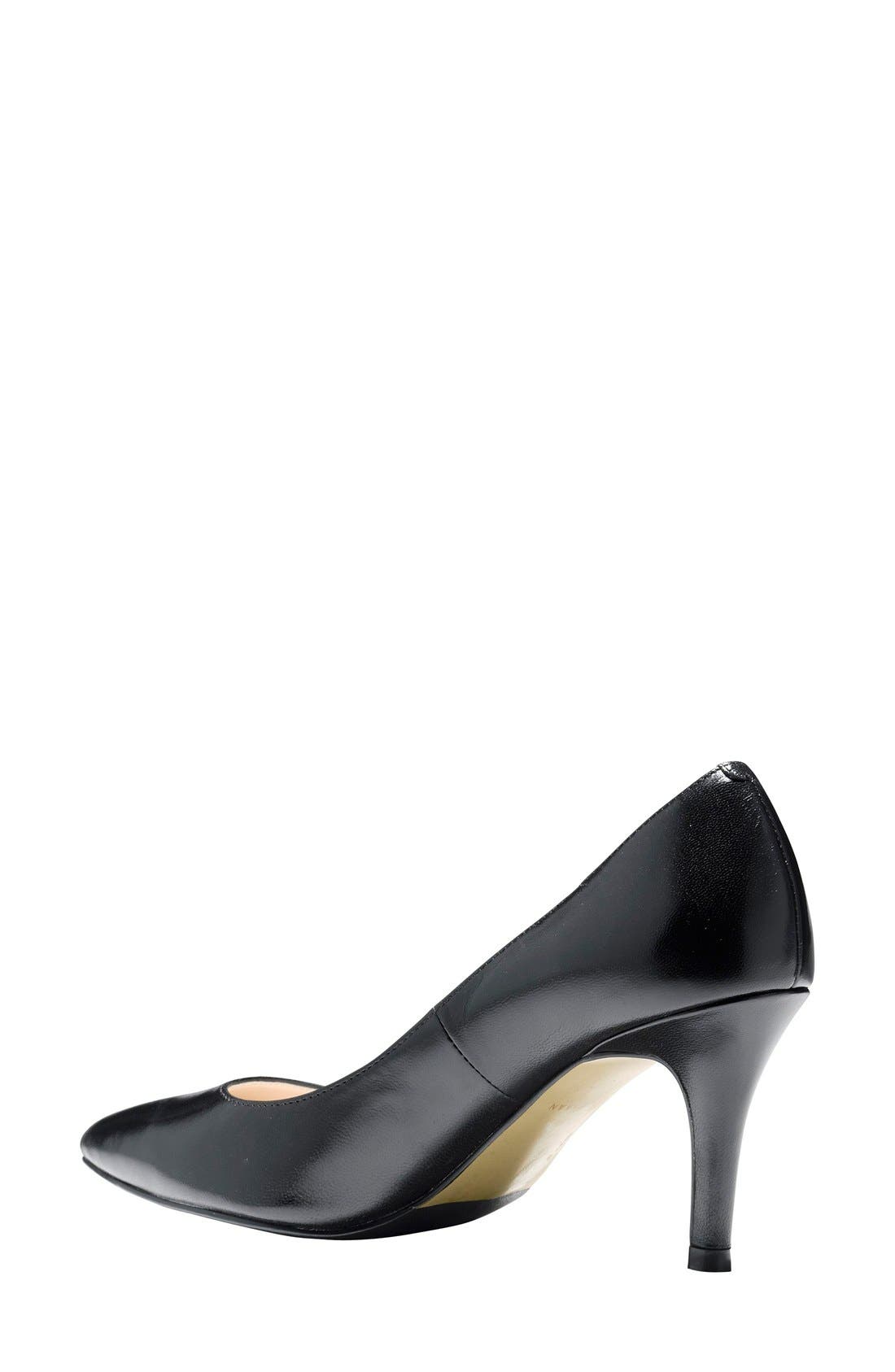 'Juliana' Pointy Toe Pump, Alternate, color, BLACK