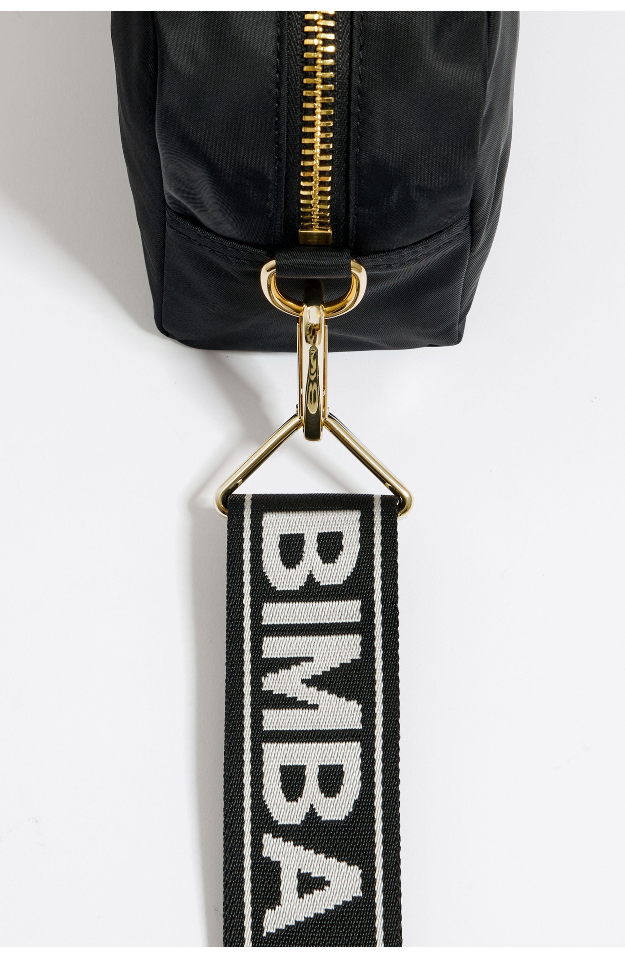 Bimba y Lola Crossbody Nylon Bag, Alternate, color, Black