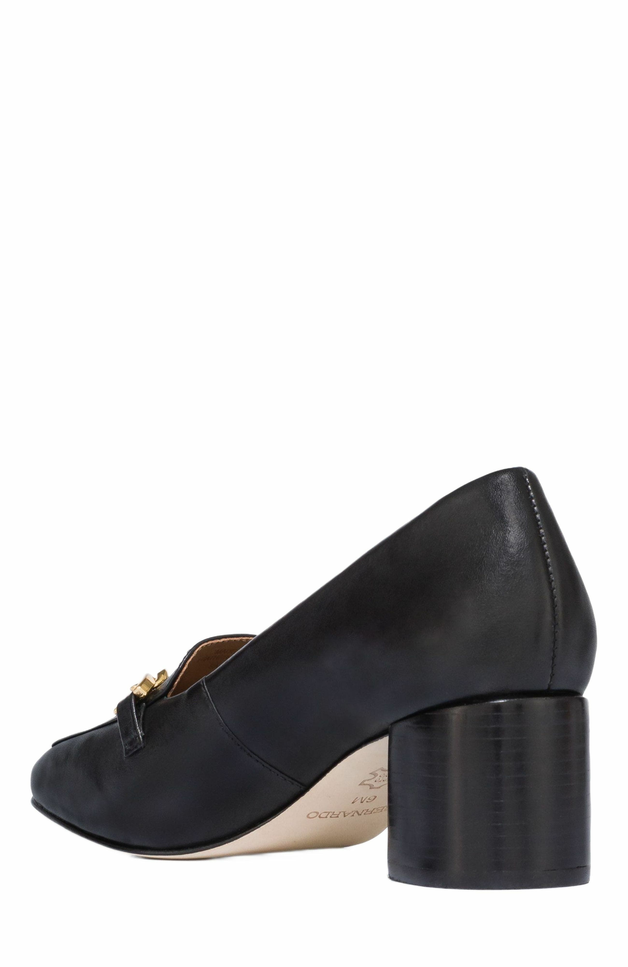 Bernardo Footwear Avery Heeled Chain Loafer, Alternate, color, 
