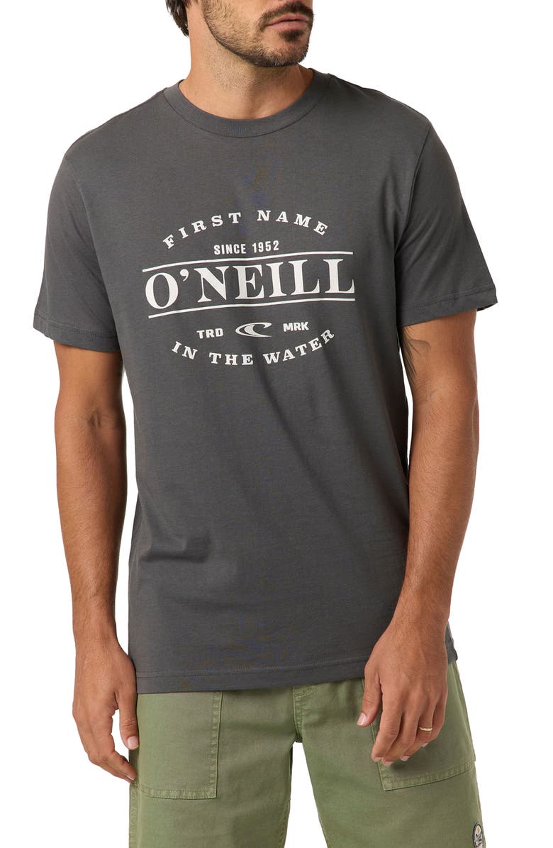 O'Neill Classic Fit East Cliff Graphic T-Shirt, Main, color, Dark Shadow