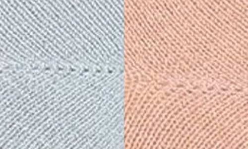 Memoi Assorted 2-pack Crew Socks In Blush