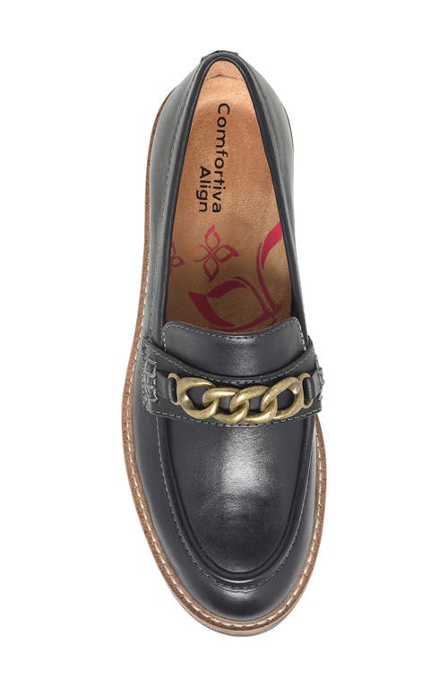 Comfortiva Linz Lug Sole Loafer In Black