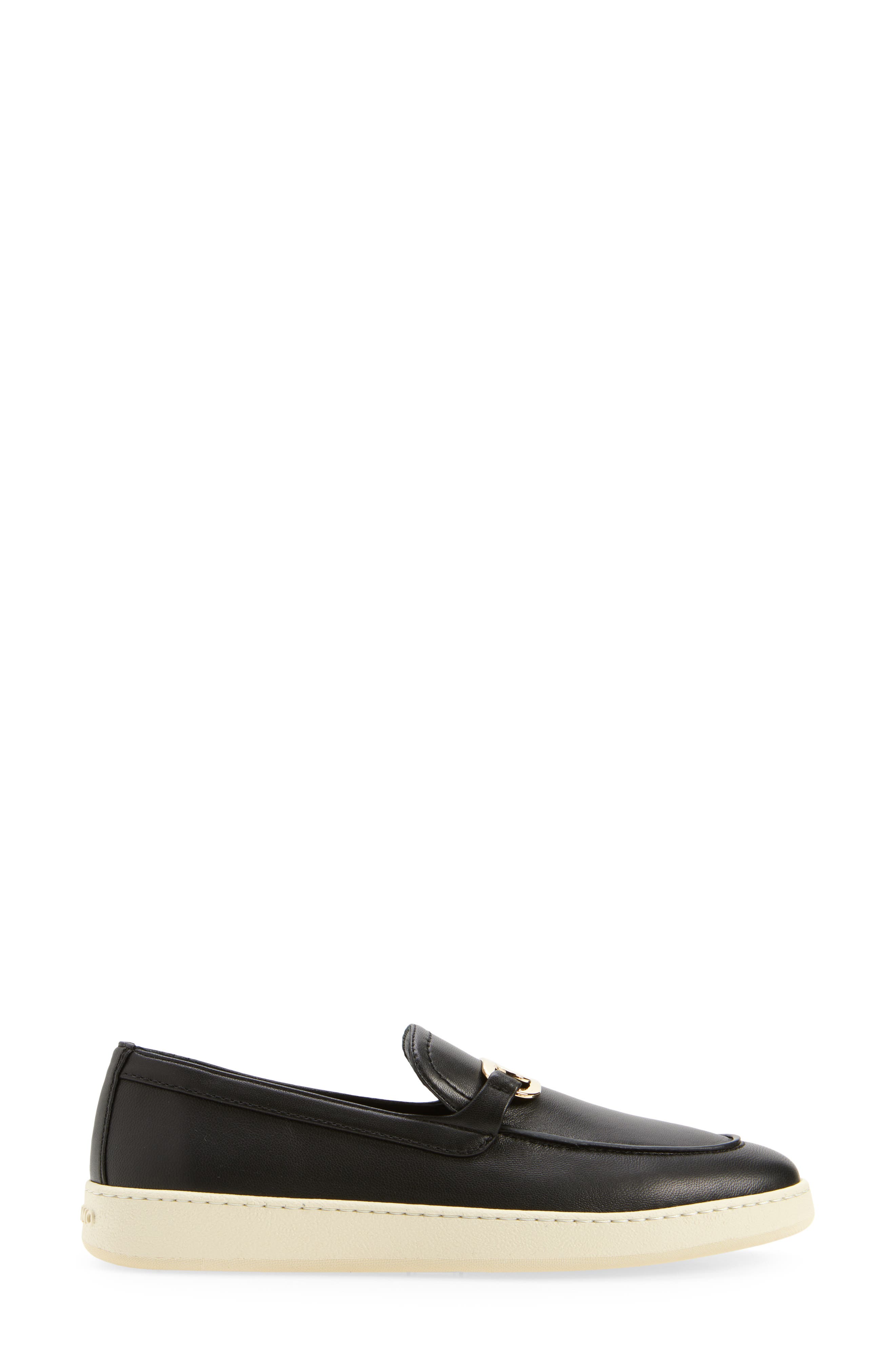 FERRAGAMO Crio Logo Loafer, Alternate, color, Black