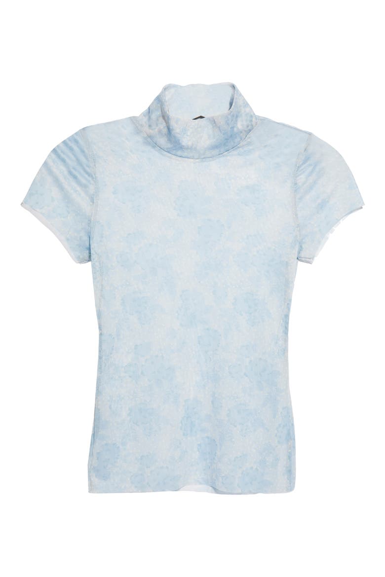 Print Mesh Baby T-Shirt, Alternate, color, BLUE COMBO