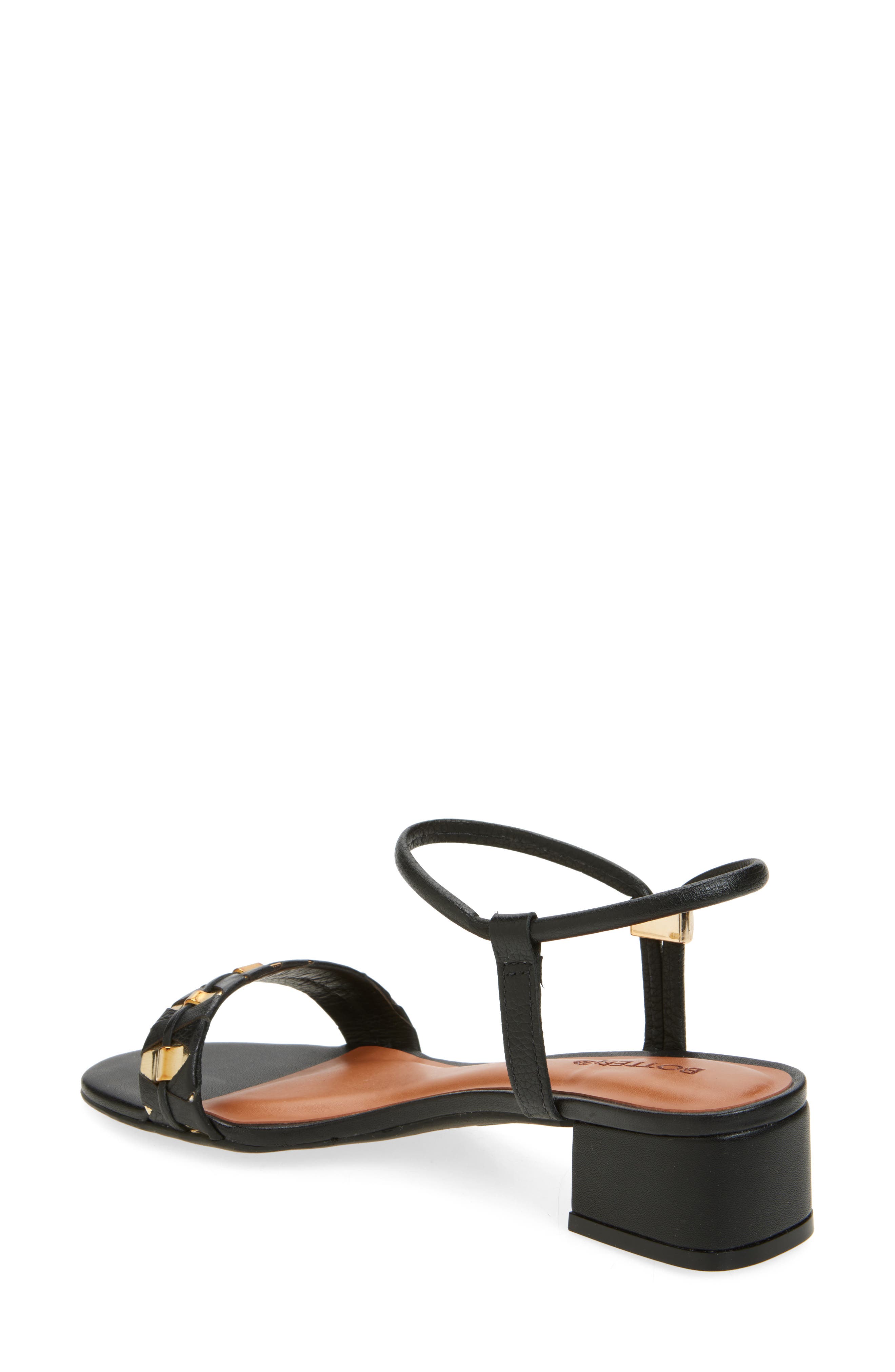 Bottero Elsa Ankle Strap Sandal, Alternate, color, Preto