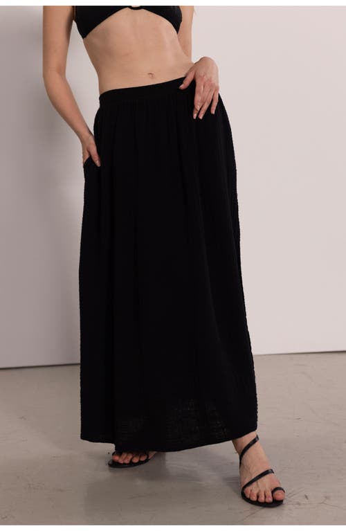 Beach Life By Gottex Resort Midi Swim Cover Up Skirt In Black