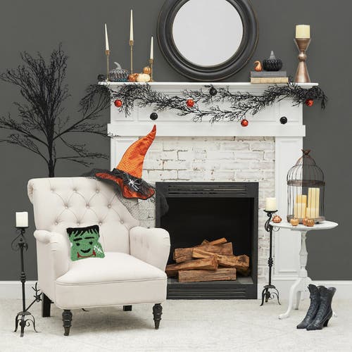C & F Home C&f Home Frankenstein Monster Hooked Petite Halloween Accent Pillow 8" X 8" In Green