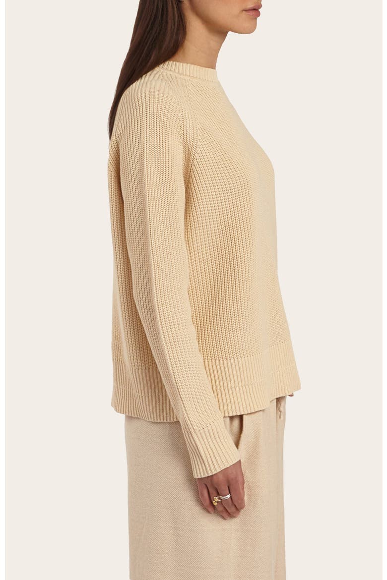 Romey Ribbed Crew, Alternate, color, Crème