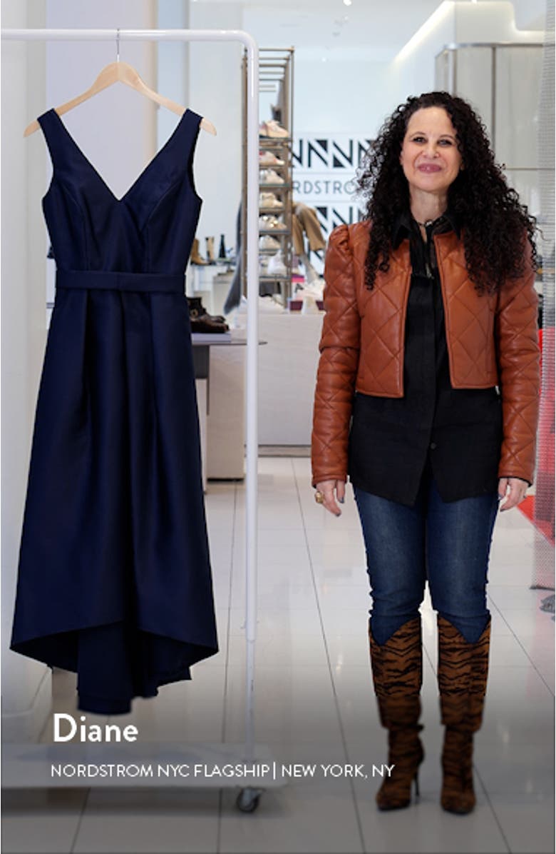 Satin High/Low Gown, sales video thumbnail