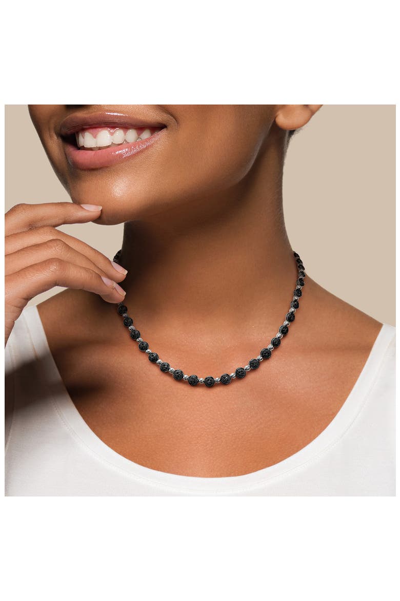 Black Diamond Disc Necklace - 0.50 ctw, Alternate, color, BLACK