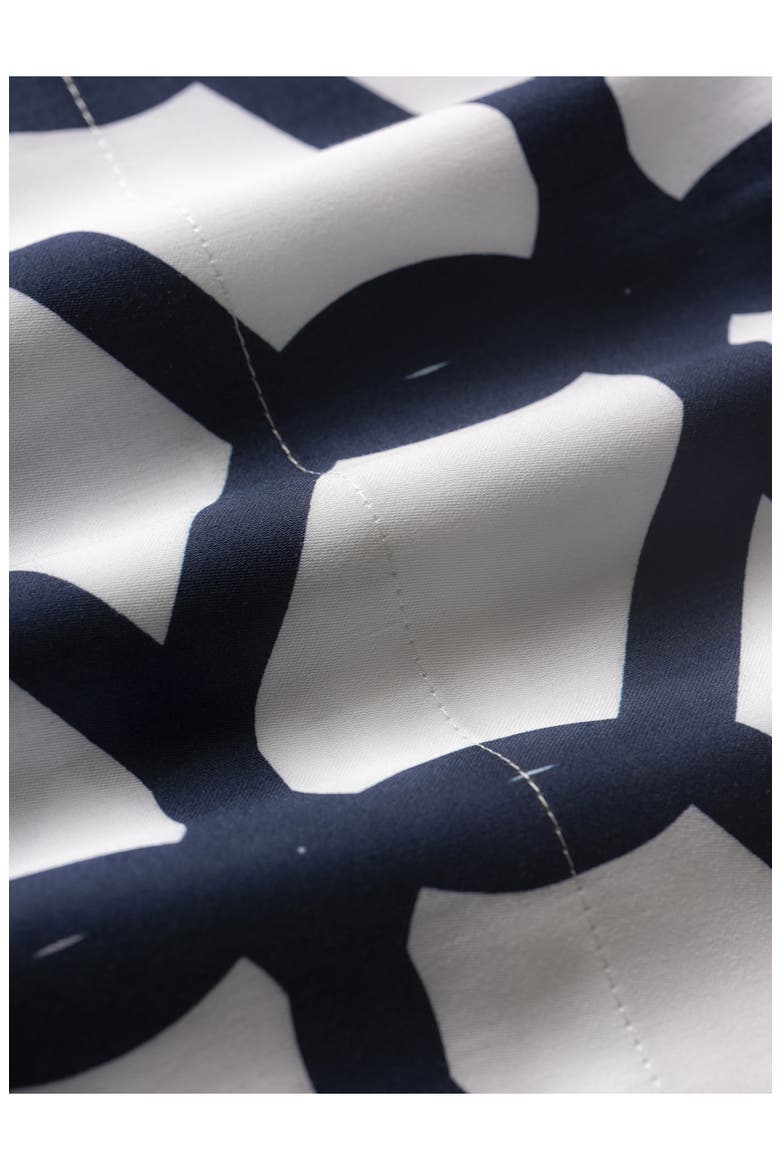 Chain Link Print Cotton Sateen Sheet Set, Alternate, color, NAVY