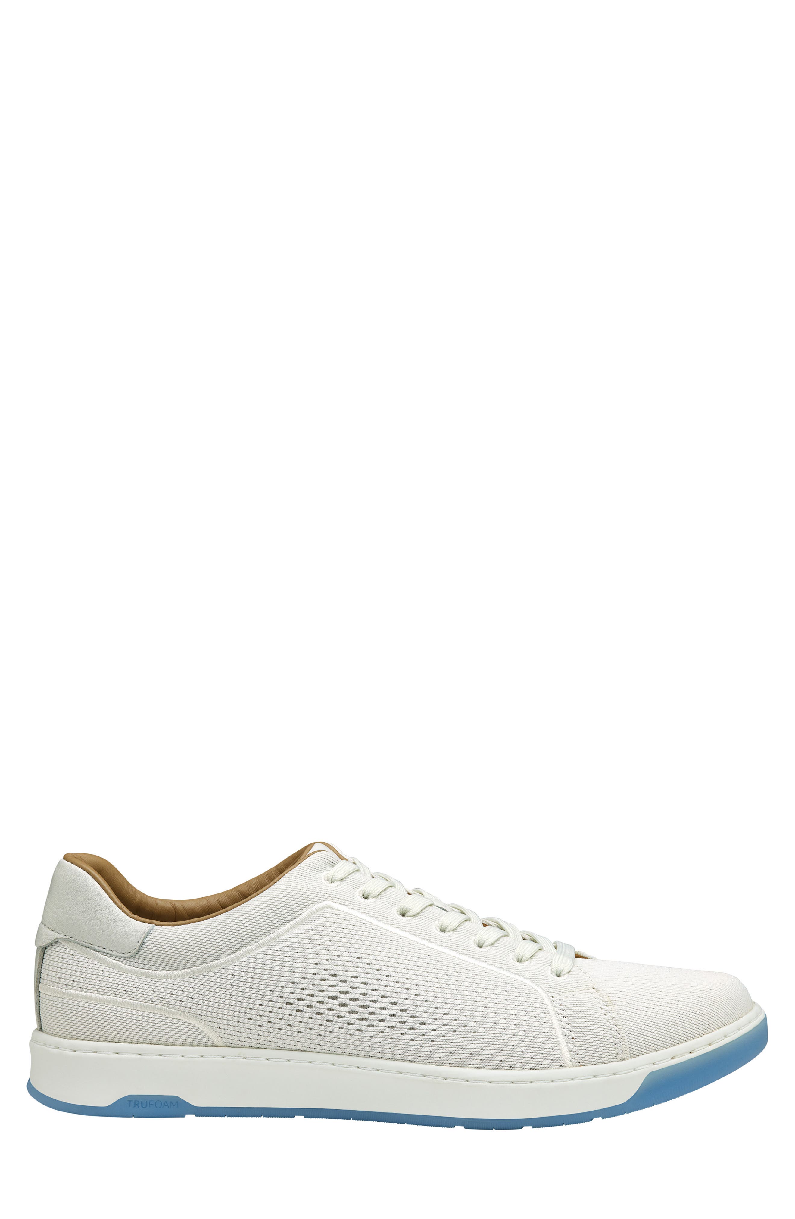 Johnston & Murphy Daxton Knit Sneaker, Alternate, color, White Knit