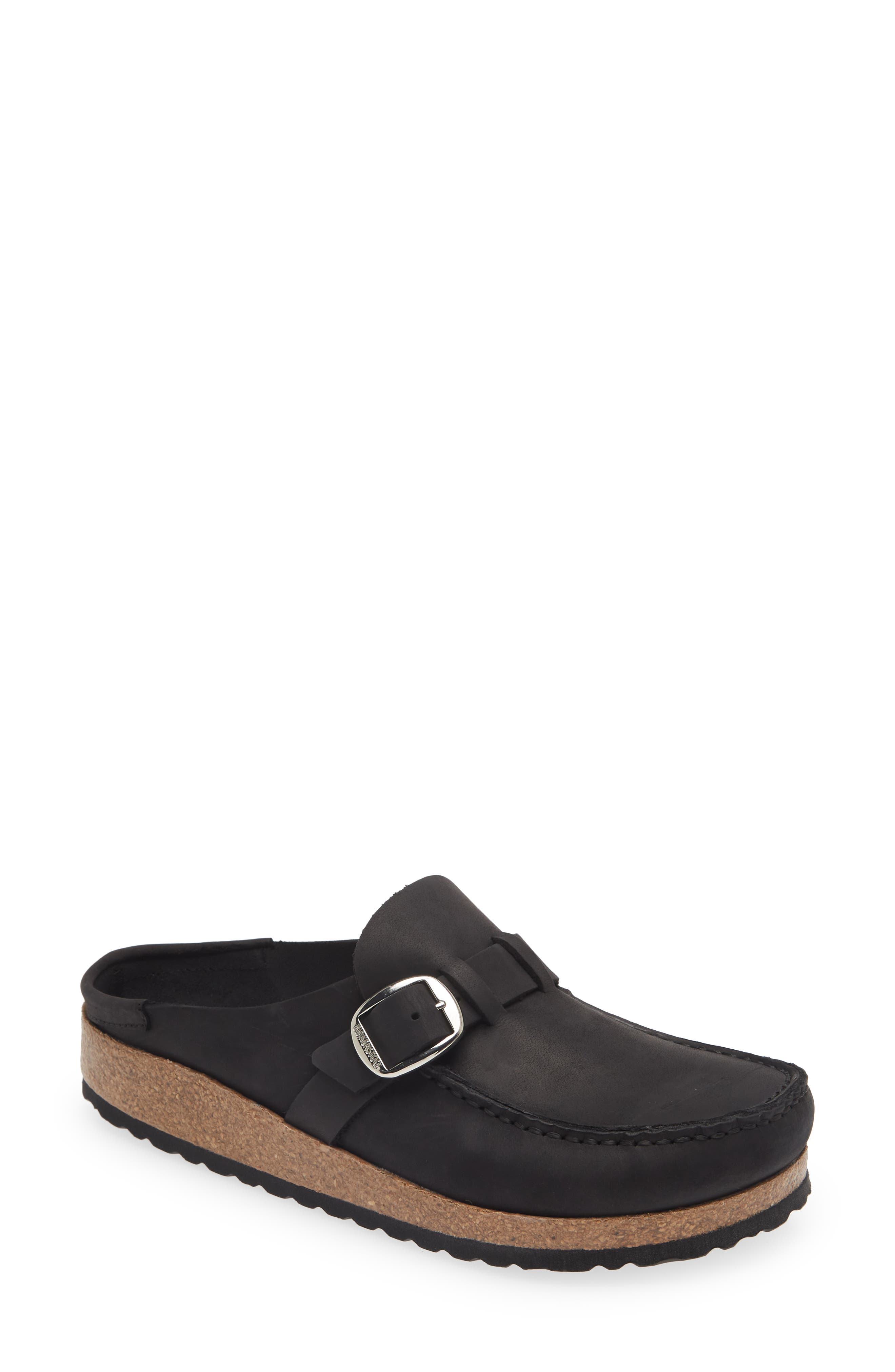 Birkenstock Buckley Clog, Main, color, Black