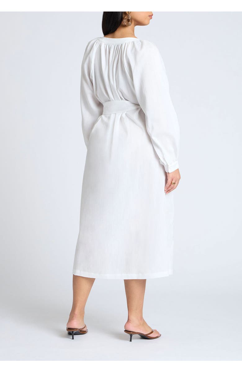 ELOQUII Relaxed Dress with Applique, Alternate, color, Jet Stream