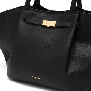 New York Leather East/West Midi Tote