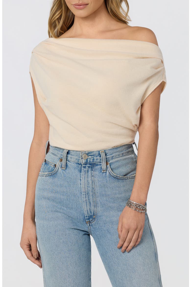 Off the Shoulder Knit Top, Main, color, CREAM