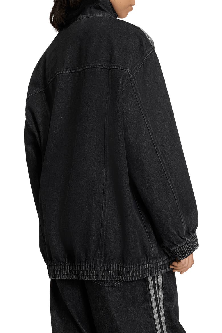 Firebird Denim Track Jacket, Alternate, color, TRUE BLACK DENIM