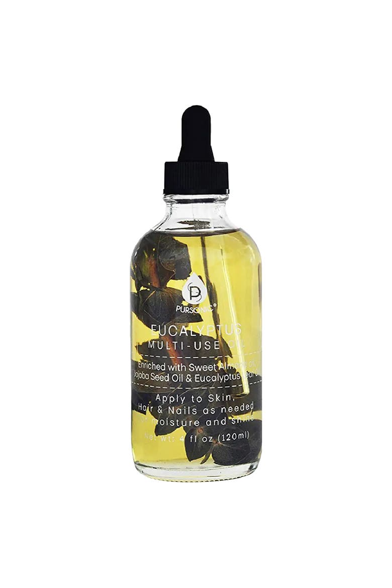 Eucalyptus Flower Multi Use Body Oils 4 Oz, Main, color, Green