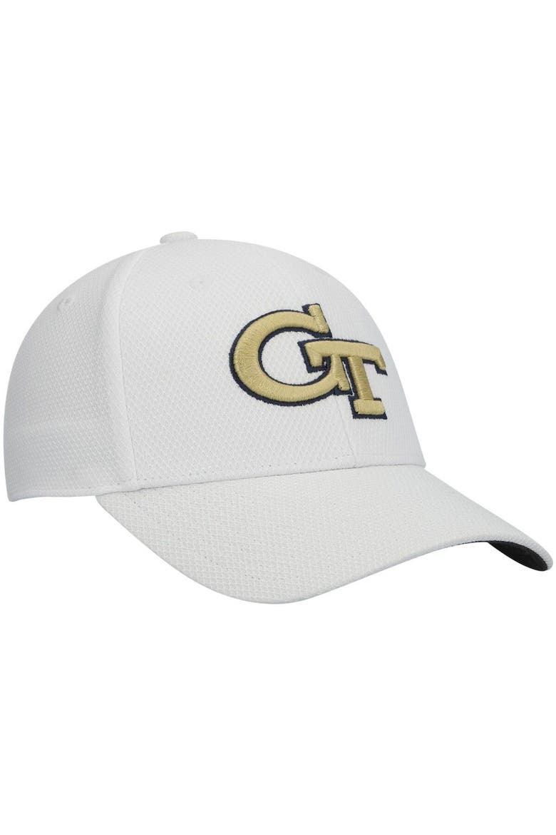 Men's adidas White Georgia Tech Yellow Jackets 2021 Sideline Coaches AEROREADY Flex Hat, Alternate, color, White