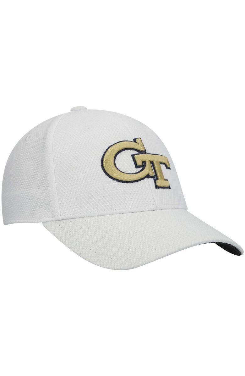 adidas Men's adidas White Georgia Tech Yellow Jackets 2021 Sideline Coaches AEROREADY Flex Hat, Alternate, color,