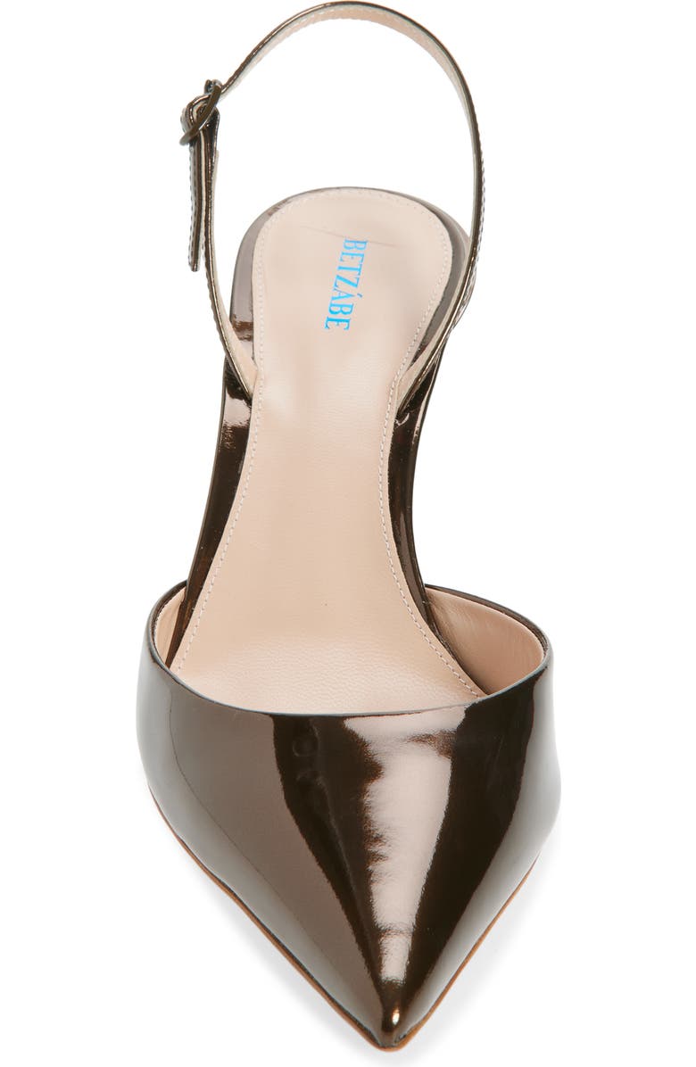BETZÁBE Sofia Metallic Slingback Pump, Alternate, color, Metallic Rust/ Copper