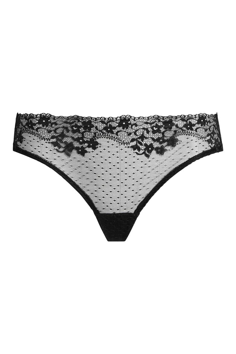 Double Take Thong, Alternate, color, BLACK