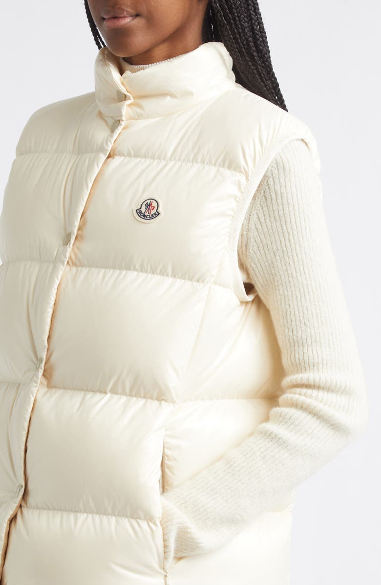Moncler Badia Down Puffer Vest, Alternate, color, White