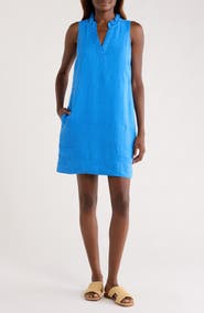 Tommy Bahama Two Palms Double Ruffle Linen Dress