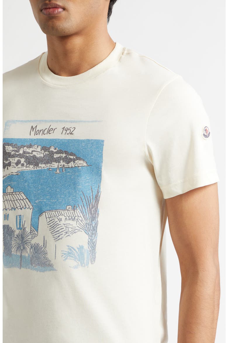 Seaside Graphic T-Shirt, Alternate, color, MELANGE CREAM