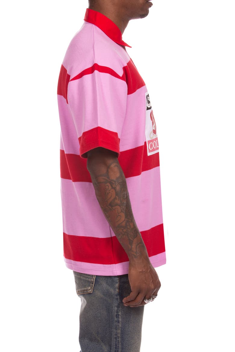 Strawberry Appliqué Polo, Alternate, color, ORCHID