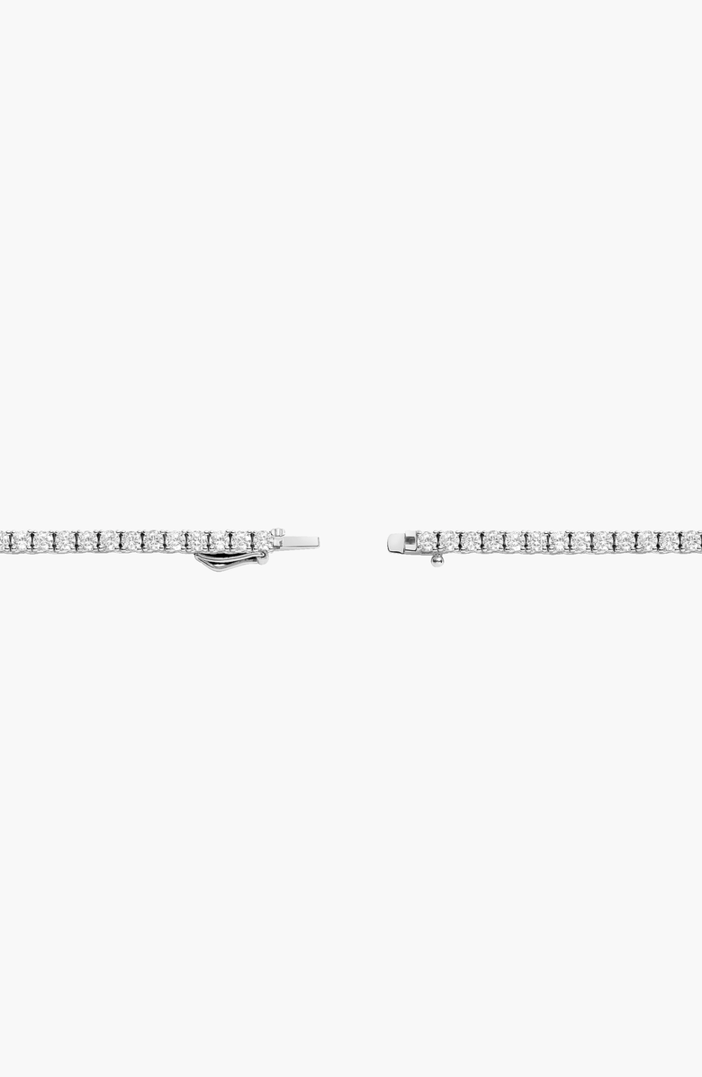 Aurate New York Lab Grown White Sapphire Tennis Necklace, Alternate, color, White Vermeil
