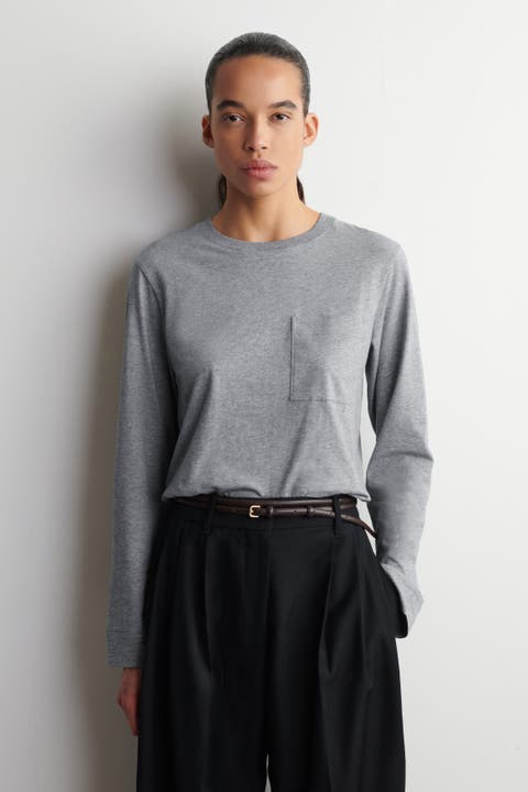 Cotton Long-Sleeved T-Shirt