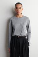 COS Cotton Long-Sleeved T-Shirt