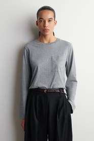 COS Cotton Long-Sleeved T-Shirt