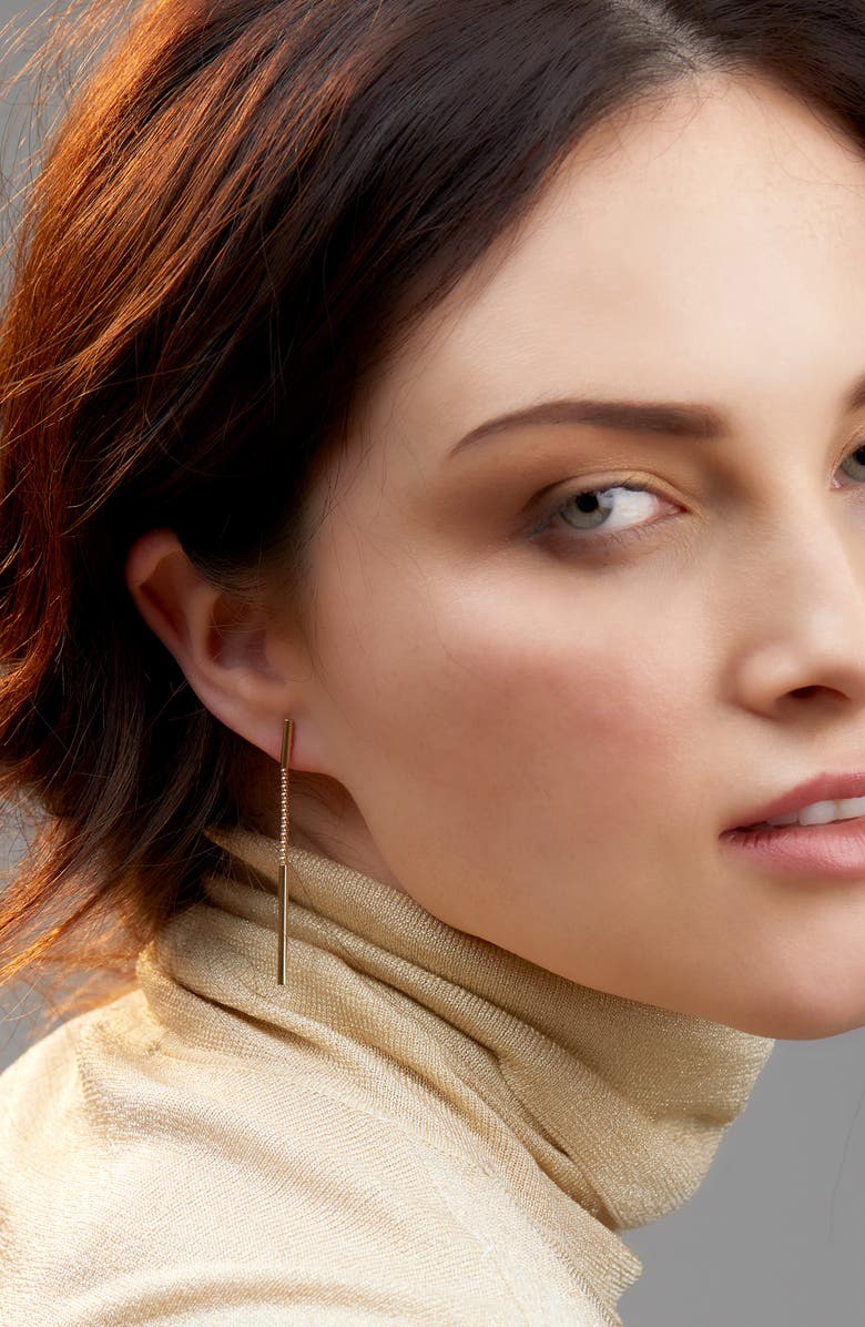 Bony Levy 14K Popcorn Chain Drop Earrings, Alternate, color,