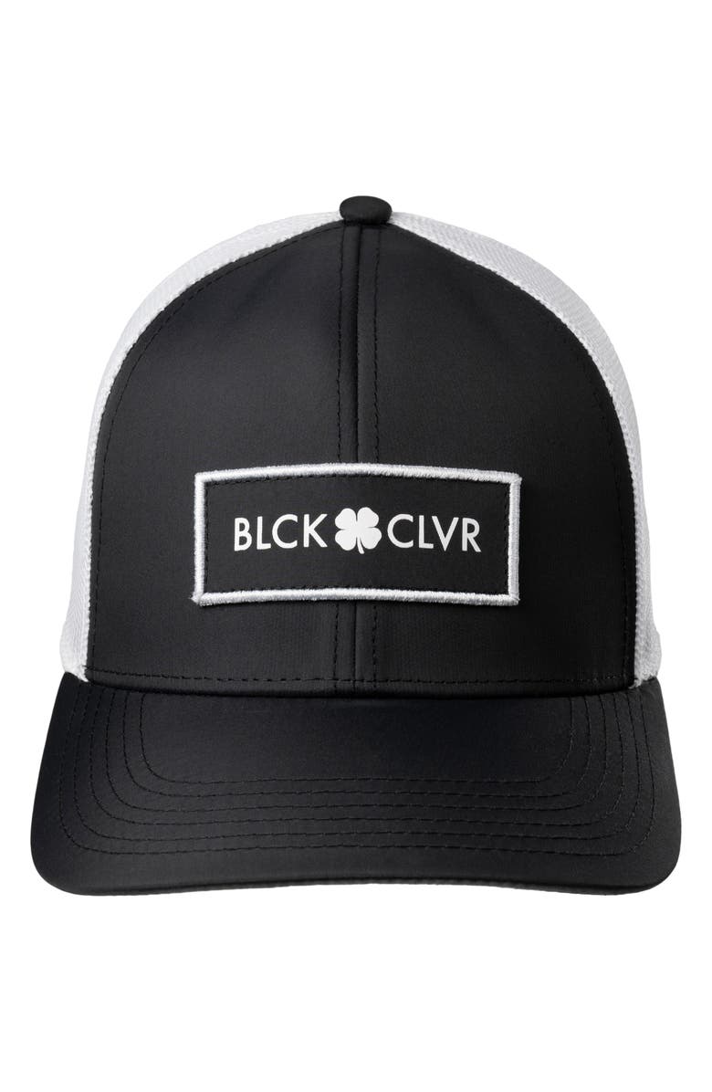 Black Clover Logo Patch Baseball Cap, Alternate, color,