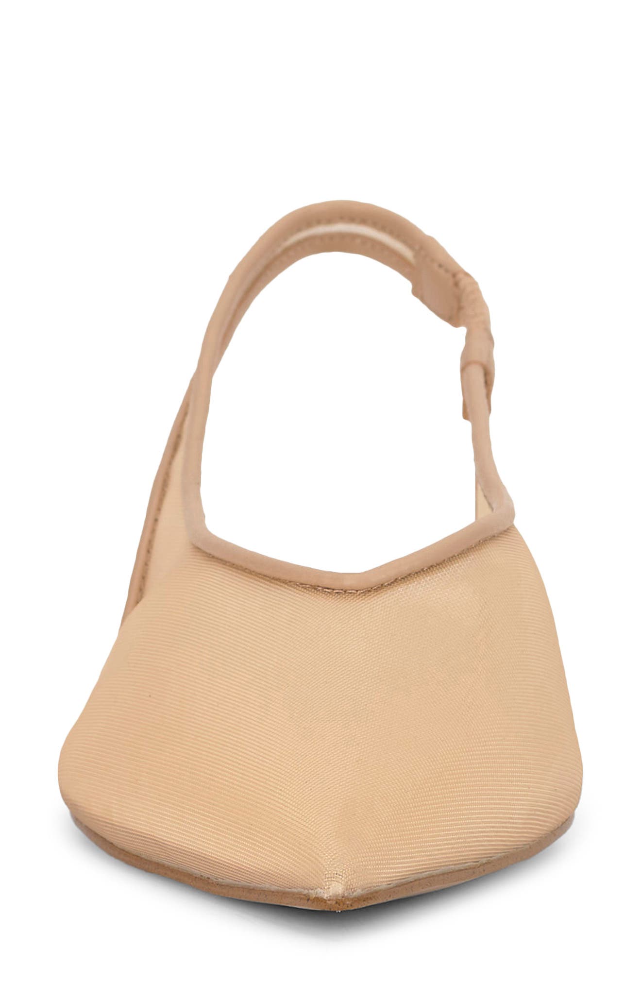 Mezzah Slingback Pointed Toe Flat, Alternate, color, SAND 01