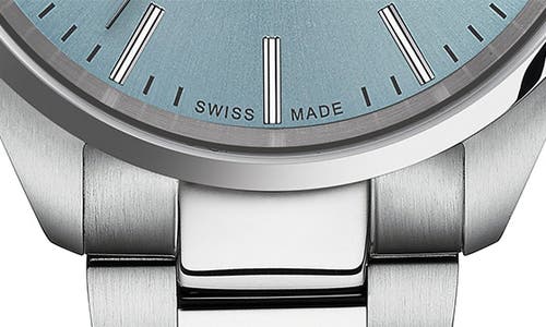 Tissot Pr100 Quartz Bracelet Watch, 40mm In Ice Blue