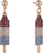 Hallmark Red, White and Blue Popsicle Earrings
