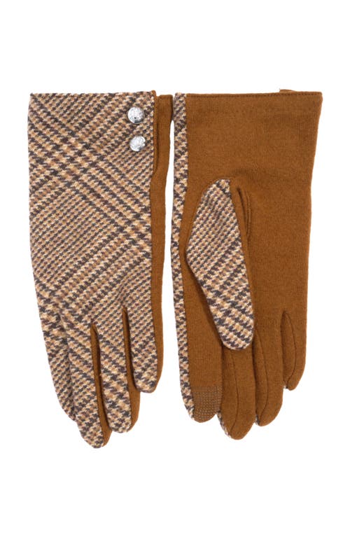 Lauren Ralplh Lauren Two Button Glove With Pattern Top In Brown