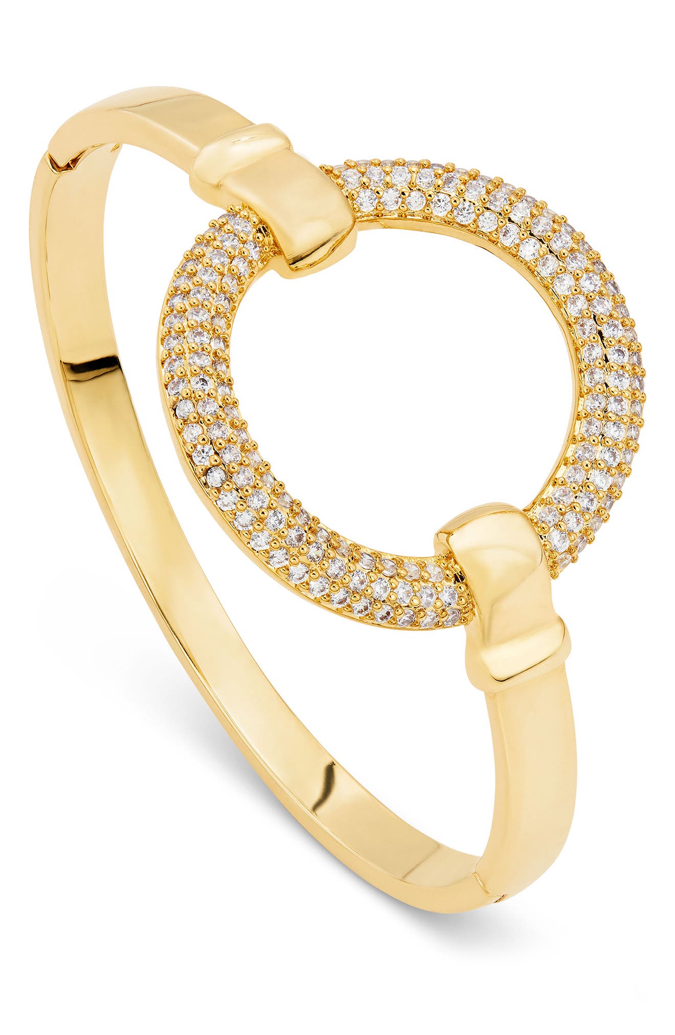 Pavé Circle Hinge Bangle