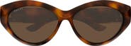 Gucci GG2269S 64mm Oversize Gradient Polarized Cat Eye Sunglasses