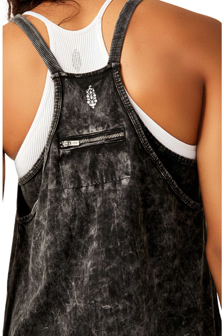 FP Movement Hot Shot Racerback Romper, Alternate, color, BLACK