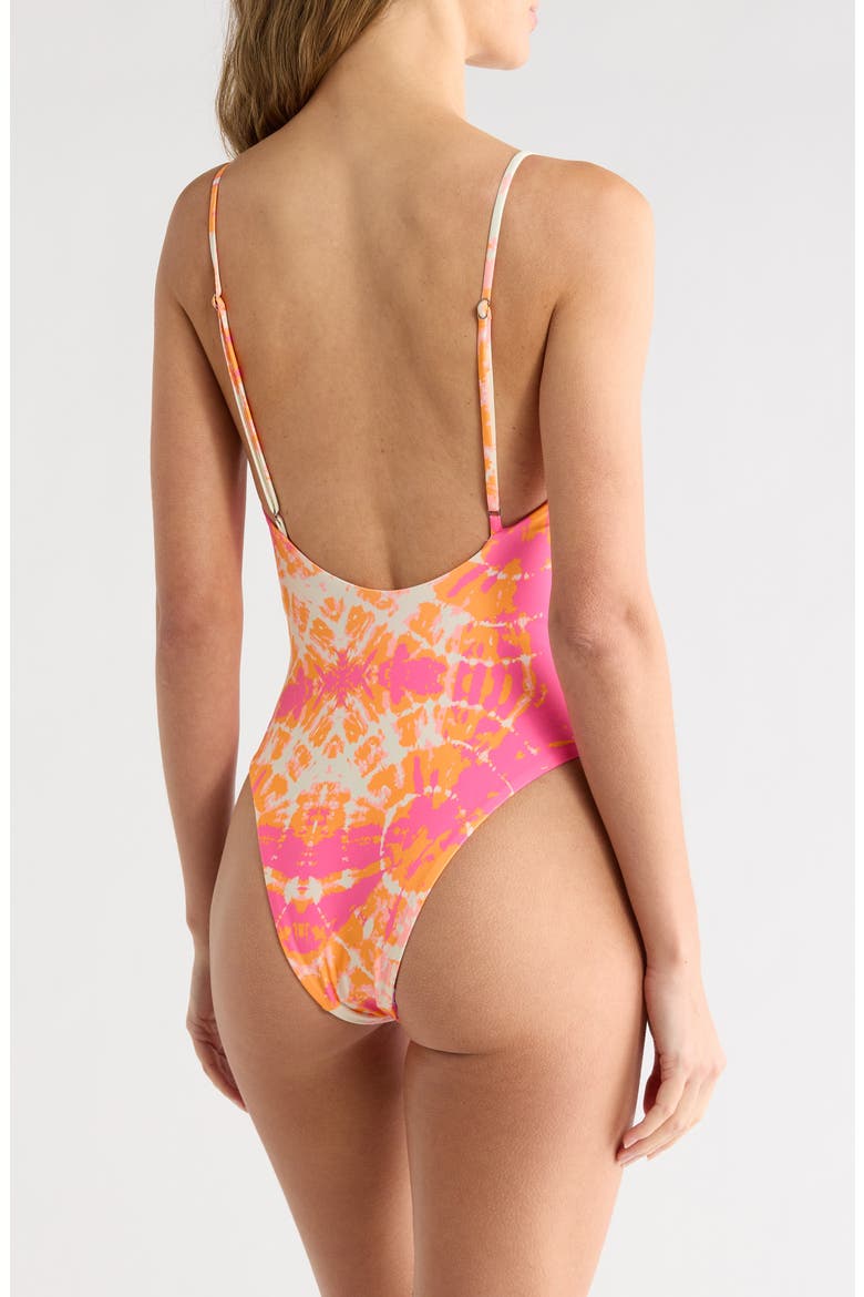Luster One-Piece Swimsuit, Alternate, color, PINK